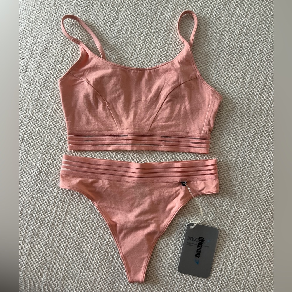 Gymshark sports bra and thong set size XS